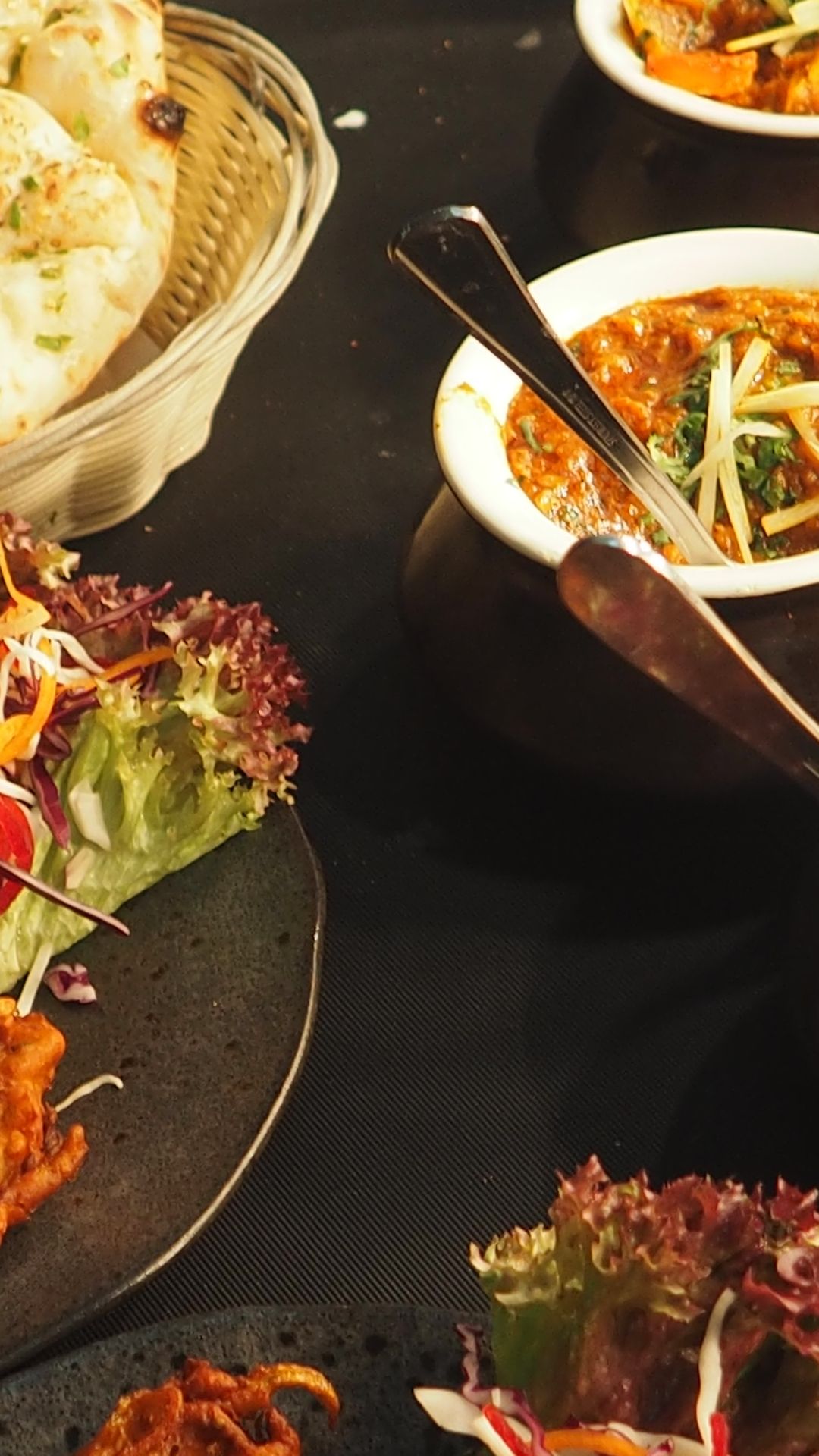 Mr. Indecisive food feed showing a plate of curry and naan from a nearby restaurant